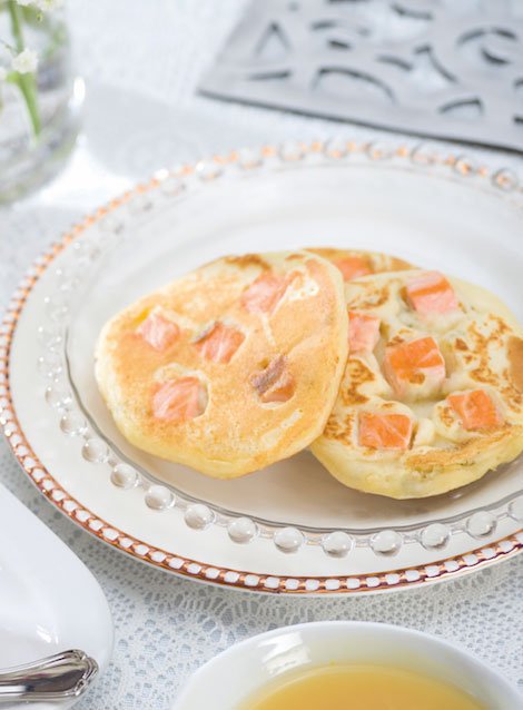 Revista Maxi Especial Mini Pancake de papa con salmon y eneldo