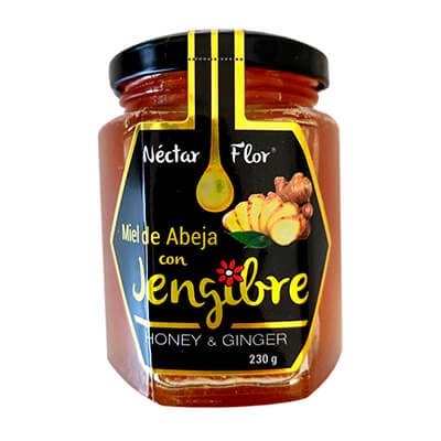 MIEL DE ABEJA CON JENGIBRE NÉCTAR FLOR®