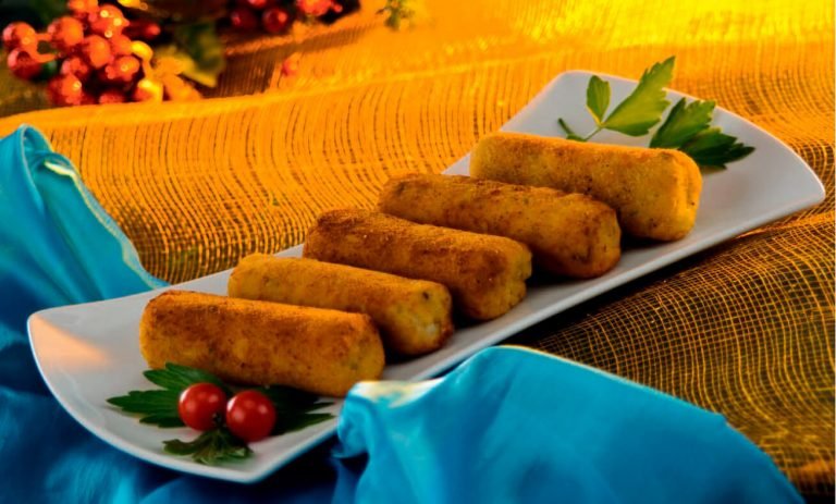 Croquetas de arroz y queso